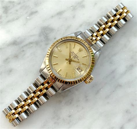 rolex ladies steel and gold